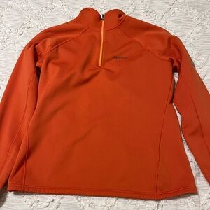 Marmot Orange Quarter-Zip Sweatshirt